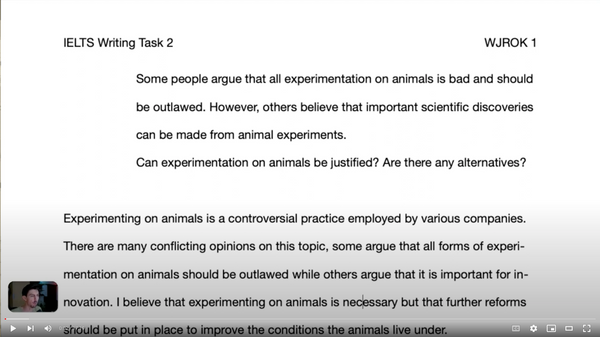 Feedback: IELTS Writing Task 2 - Animal Testing 🇹🇷 Band 6.5